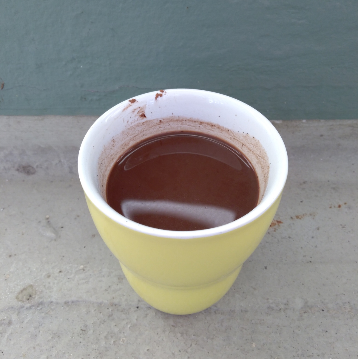 Varm kakao på pulver