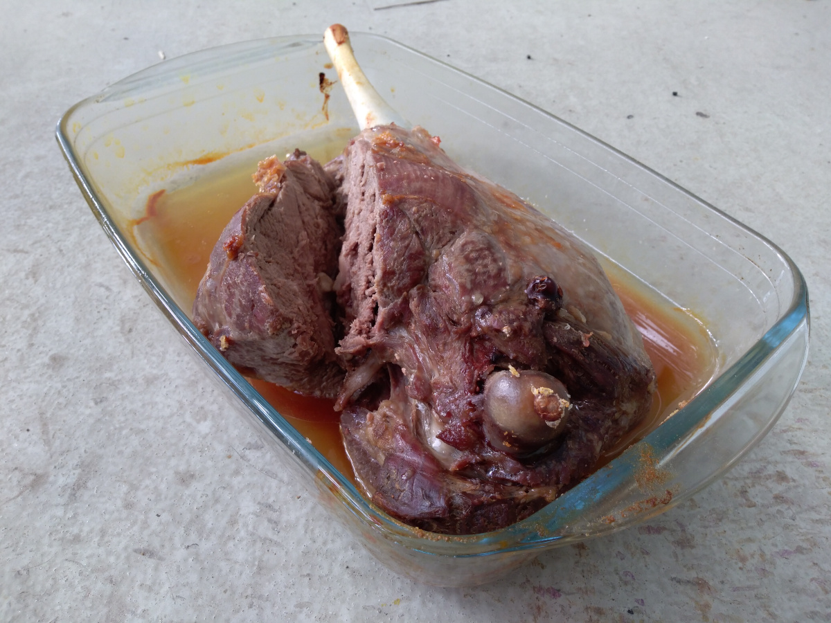 Grundopskrift på stegt lammekølle