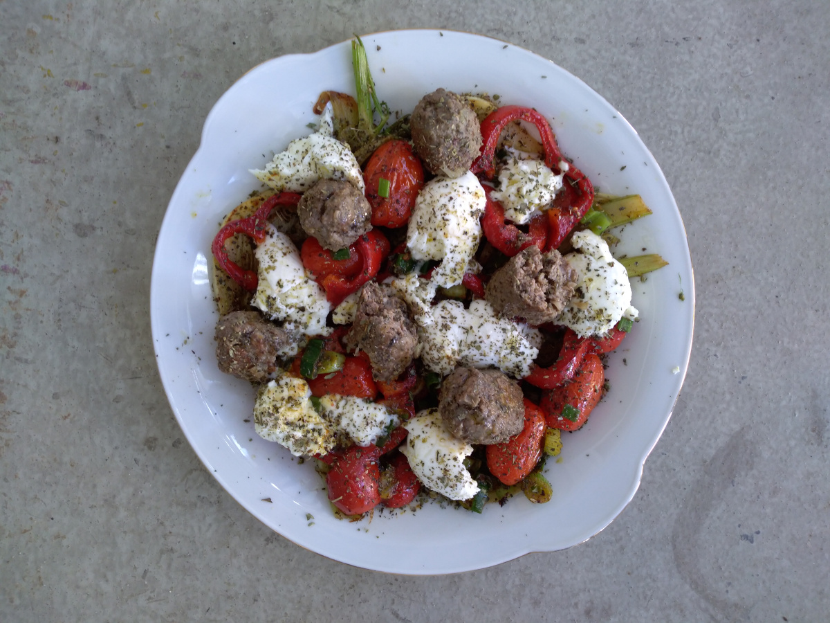 Sausage and Vegetable Platter